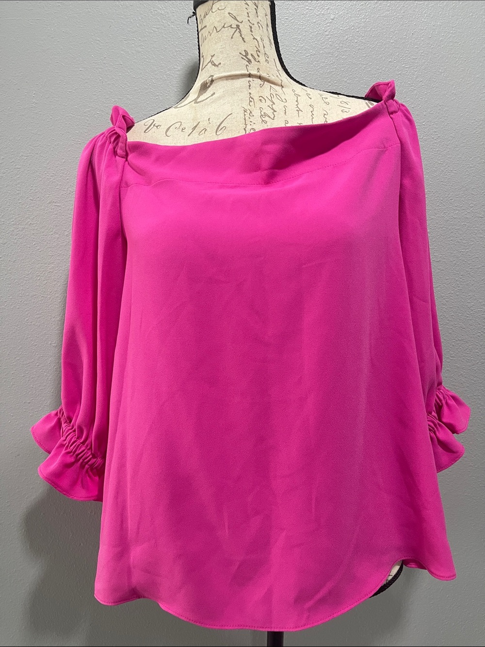 Trina Turk Women’s Off-Shoulder Blouse in Hot Pink